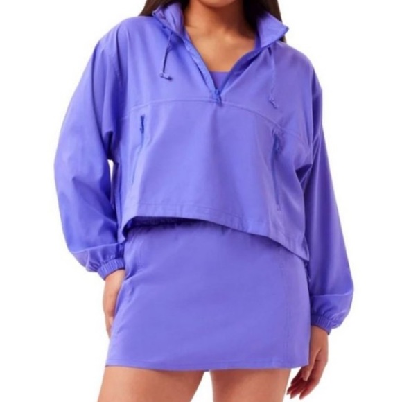 girlfriend collective Dresses & Skirts - Girlfriend collective wild iris bright purple birdie skort skirt